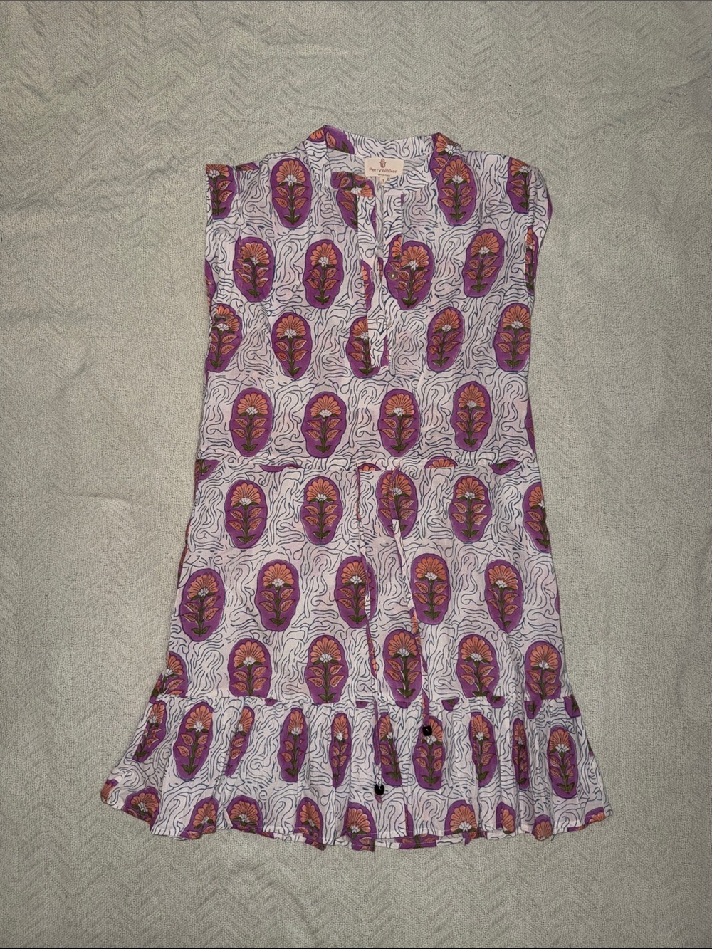 Perry Walker collective Purple Floral Print Sleeveless Dress